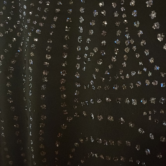 KOEL size small.Ruching on sides. Sequins 22” long. 100% acrylic - Picture 5 of 7